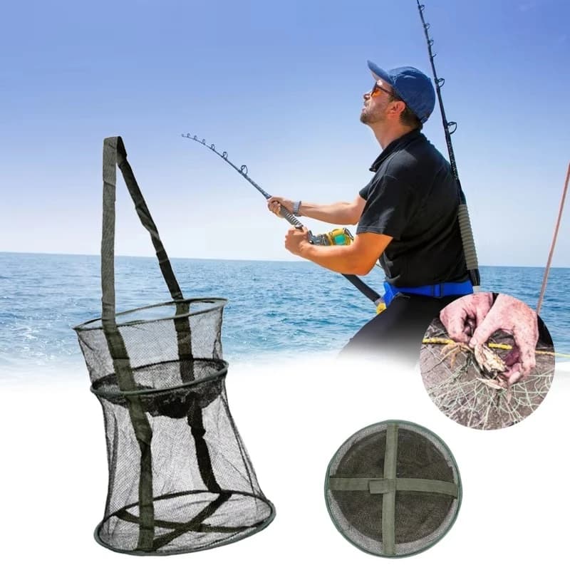 2026 Rete da Pesca Pieghevole per Gamberi, Anguille, Granchi, Aragoste, Gamberetti e Gamberi di Fiume - Attrezzatura da Pesca per Esterni