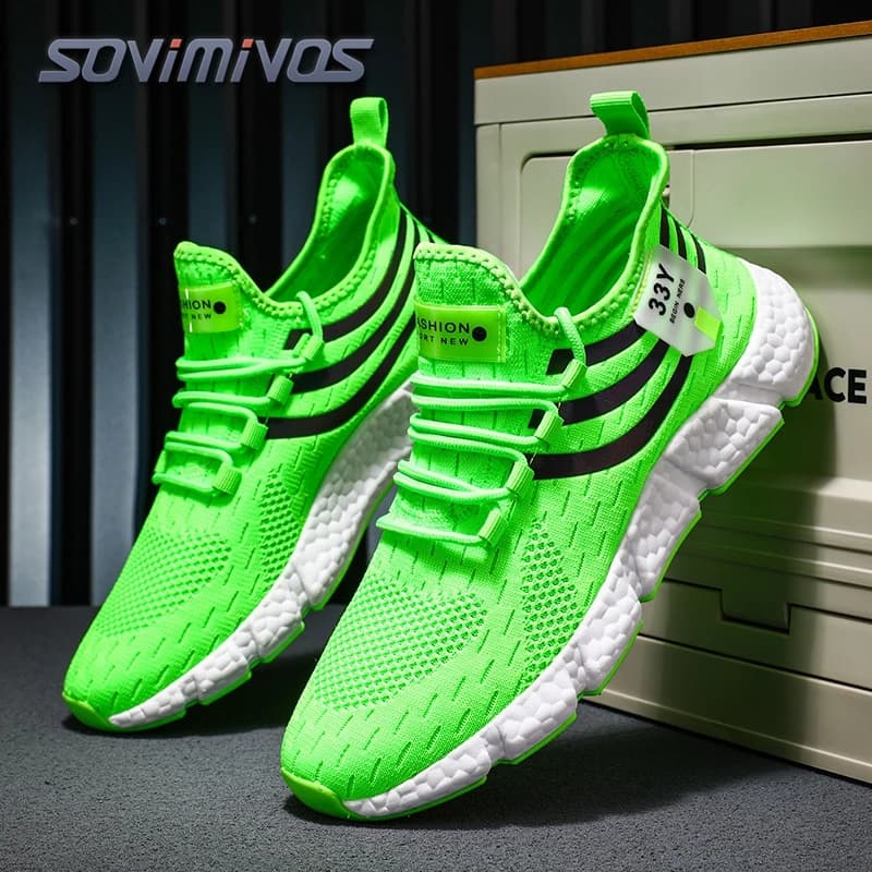 Scarpe sportive casual da uomo, sneakers leggere e traspiranti, scarpe antiscivolo, scarpe da corsa e camminata all'aperto, scarpe da jogging atletiche