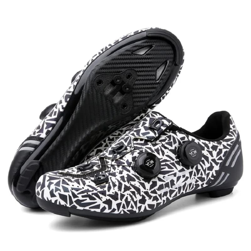Uomo MTB Sneaker da ciclismo Stivali da bici sportivi da strada Scarpe da ginnastica piatte da corsa Calzature da bicicletta da montagna Scarpe da ciclismo con pedale Spd