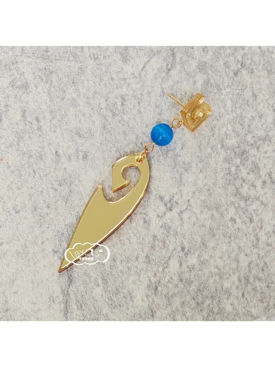 Genshin Impact Orecchini Charlotte Cosplay Clip su pezzi per le orecchie Accessori per costumi anime Gioielli Giftm 1 pezzo