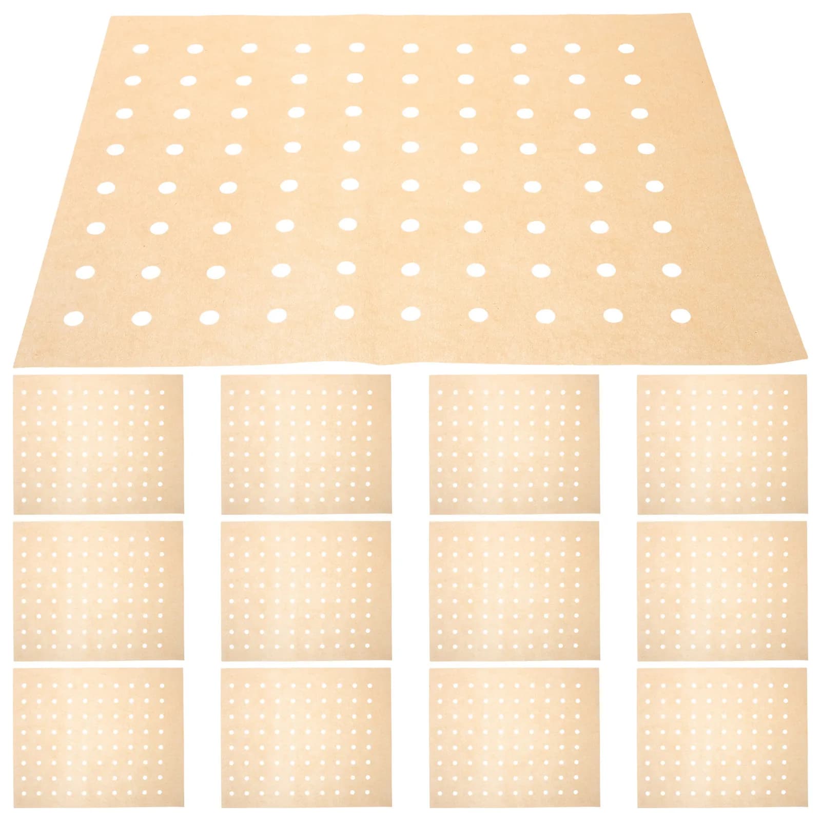 100 Paper Sheets Air Fryer Perforated, Heat Resistant, Waterproof and Anti-oil, for Cestello Air Fryer, Oven and Grid