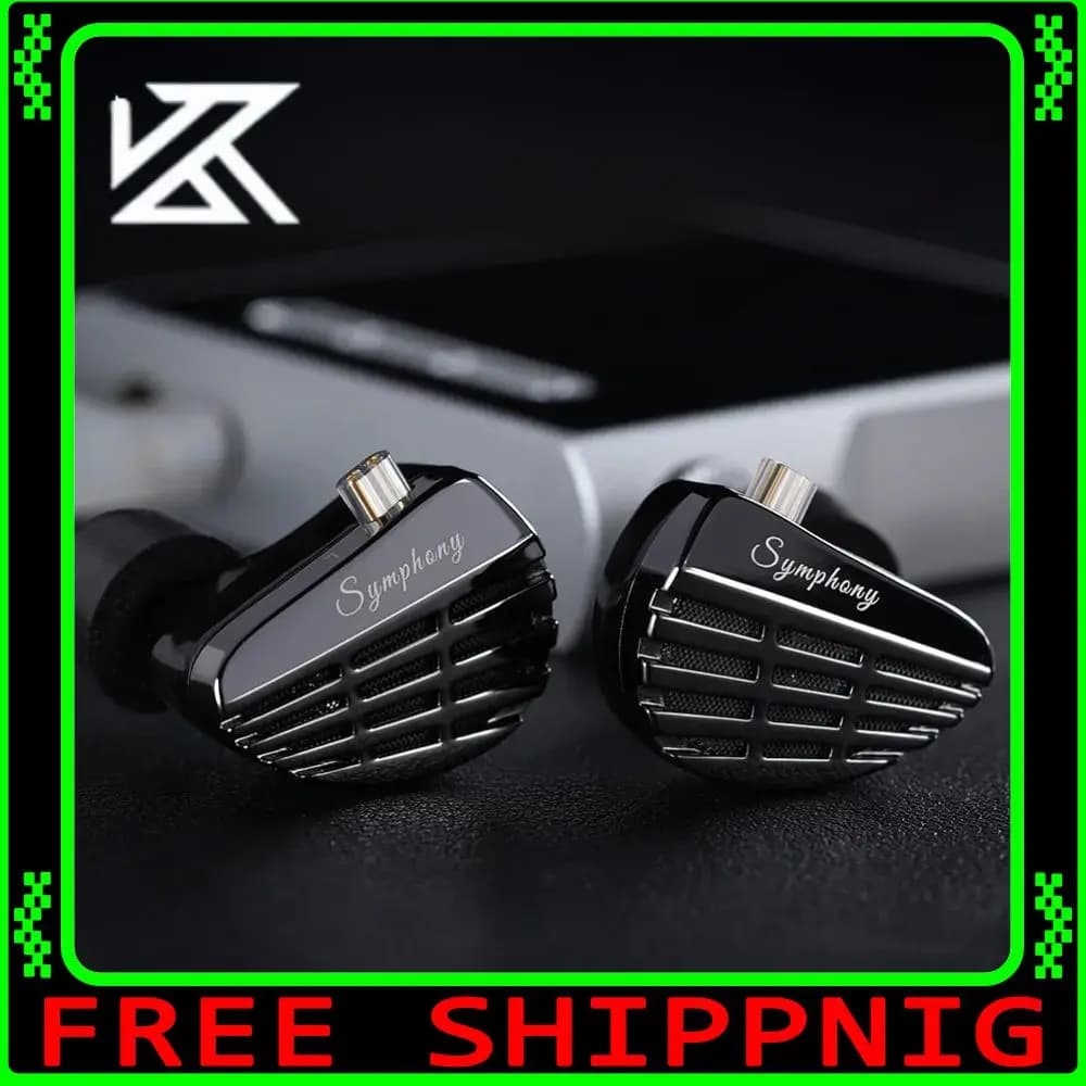 NEW KZ Symphony Hybrid 13.2mm Self-balancing Planar Driver 6mm High Performance Dynamic Driver Auricolari Headphones for Play Music