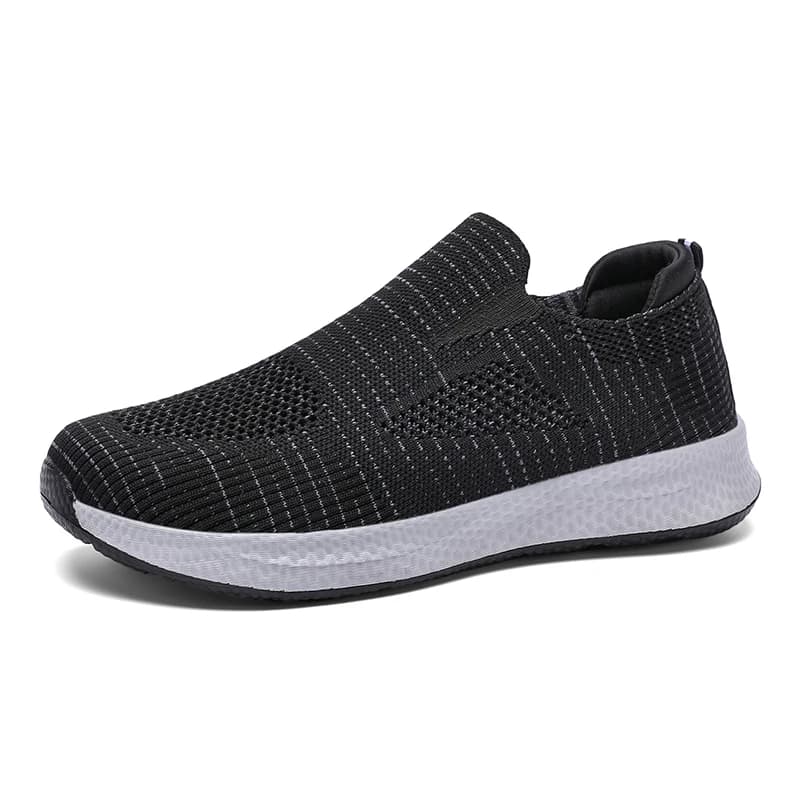 Slip on Walking Shoes Breathable Mesh Sneakers Lightweight Non Slip Comfort Casual Running Shoes for Elderly Outdoor Travel