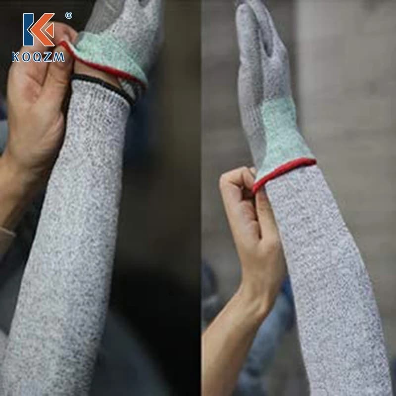 1 pz livello 5 HPPE resistente al taglio Anti-perforazione protezione del lavoro manicotto del braccio copertura Anti-taglio livello 5 guanti da lavoro di sicurezza guanti tagliati