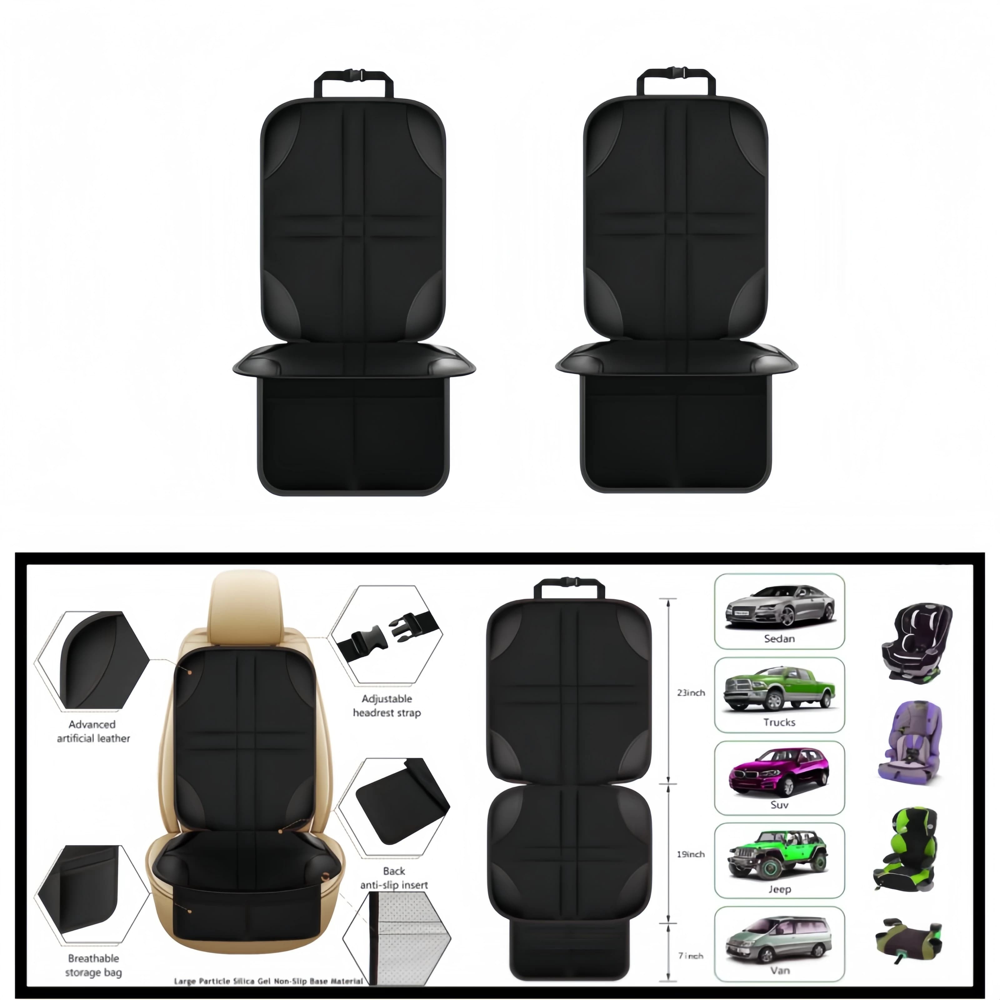 Universal car seat protection for baby, baby, pet, waterproof, anti-slip, scratch-resistant, durable, for interior car, with pocket