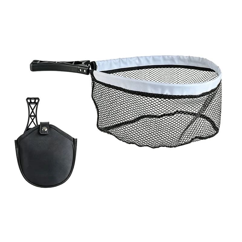 SYDS Compact Folding Fishing Net Small Portable Collapsible Landing Net With Carry Bag For Outdoor Anglers