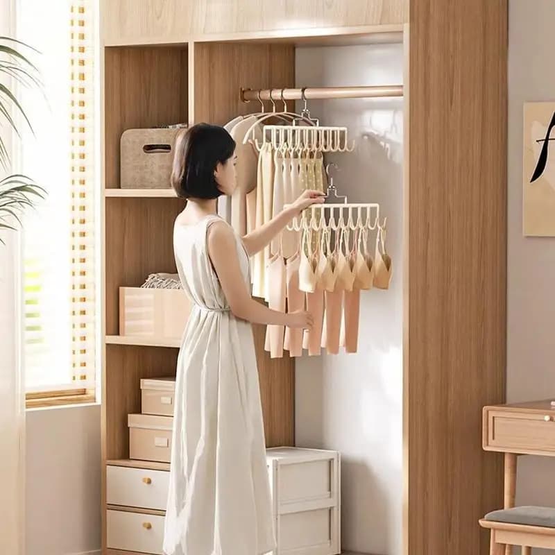 Space-Saving Multipurpose Hanger – Keeps Bras Tank Tops Scarves And Underwear Neatly Organized