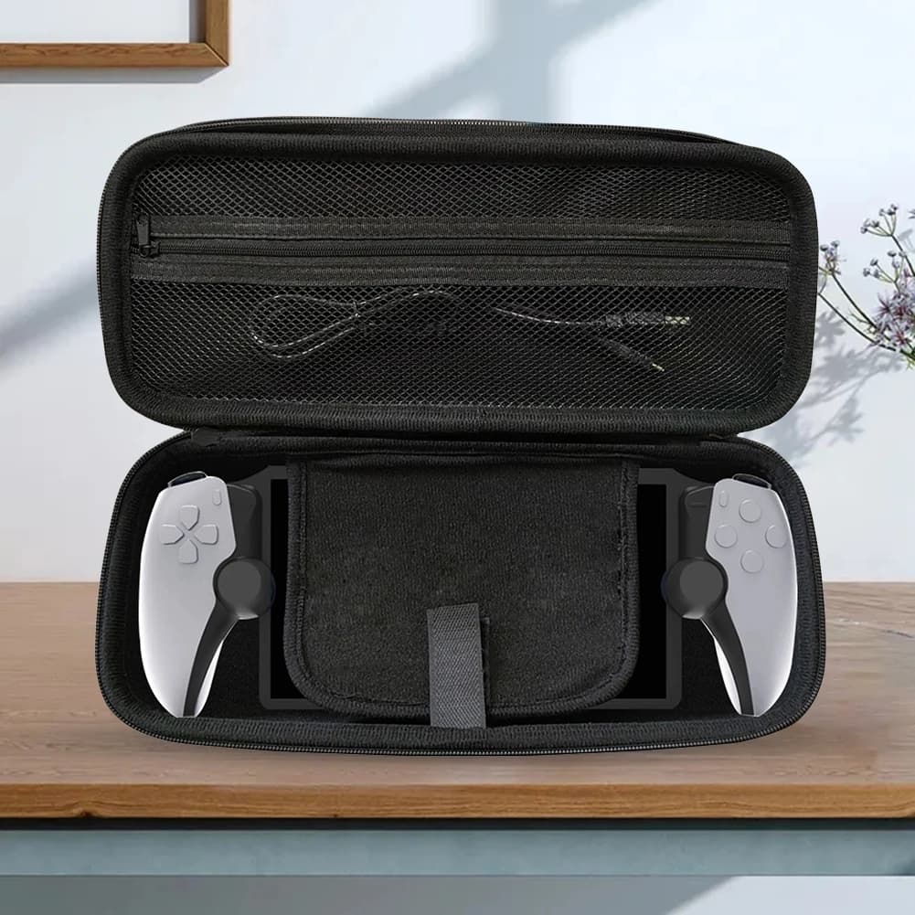 Custodia rigida in EVA antiurto portatile con tasca a rete, borsa protettiva da viaggio per accessori da gioco Portal