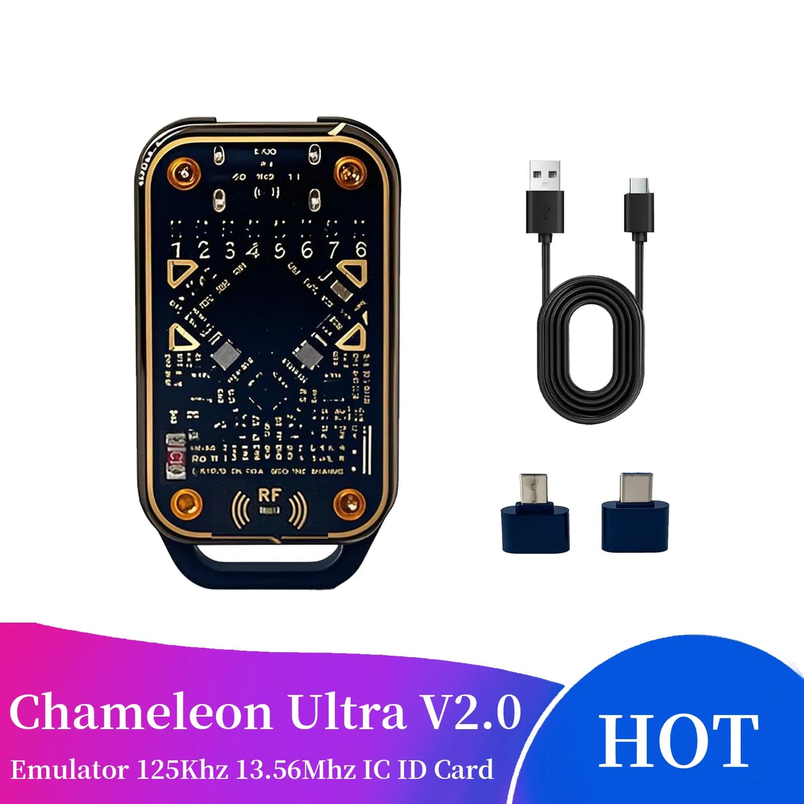 Nuovo emulatore di smart card ultra senza contatto Chameleon compatibile con scrittore di lettura NFC RFID Smart Chip ID IC Reader Tag Copyer