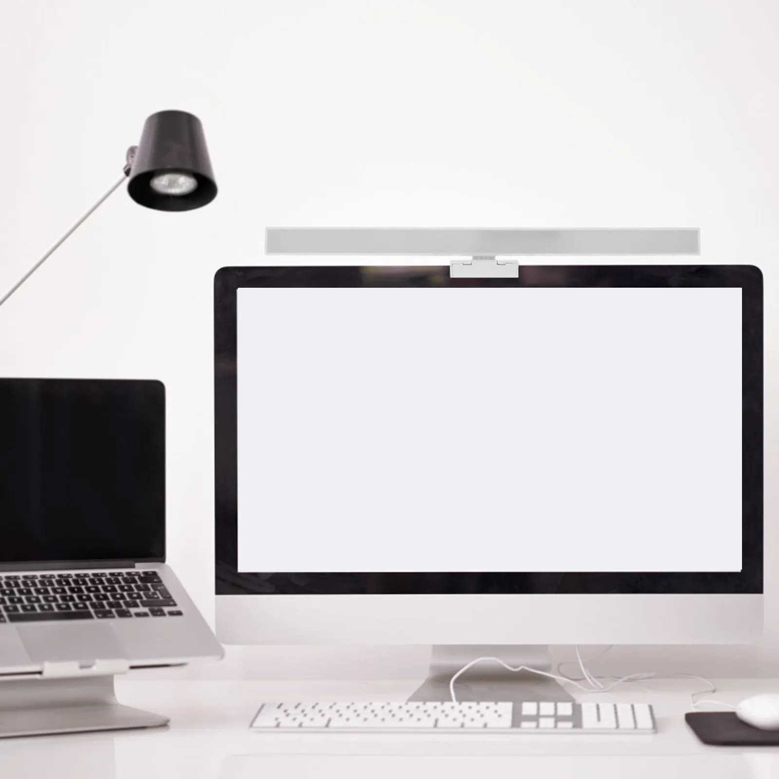 Barra Luminosa LED per Monitor, Dimmerabile con Timer, Lampada Schermo per Protezione Occhi, per Computer, Ufficio, Lettura, Gaming, Luce da Scrivania Moderna
