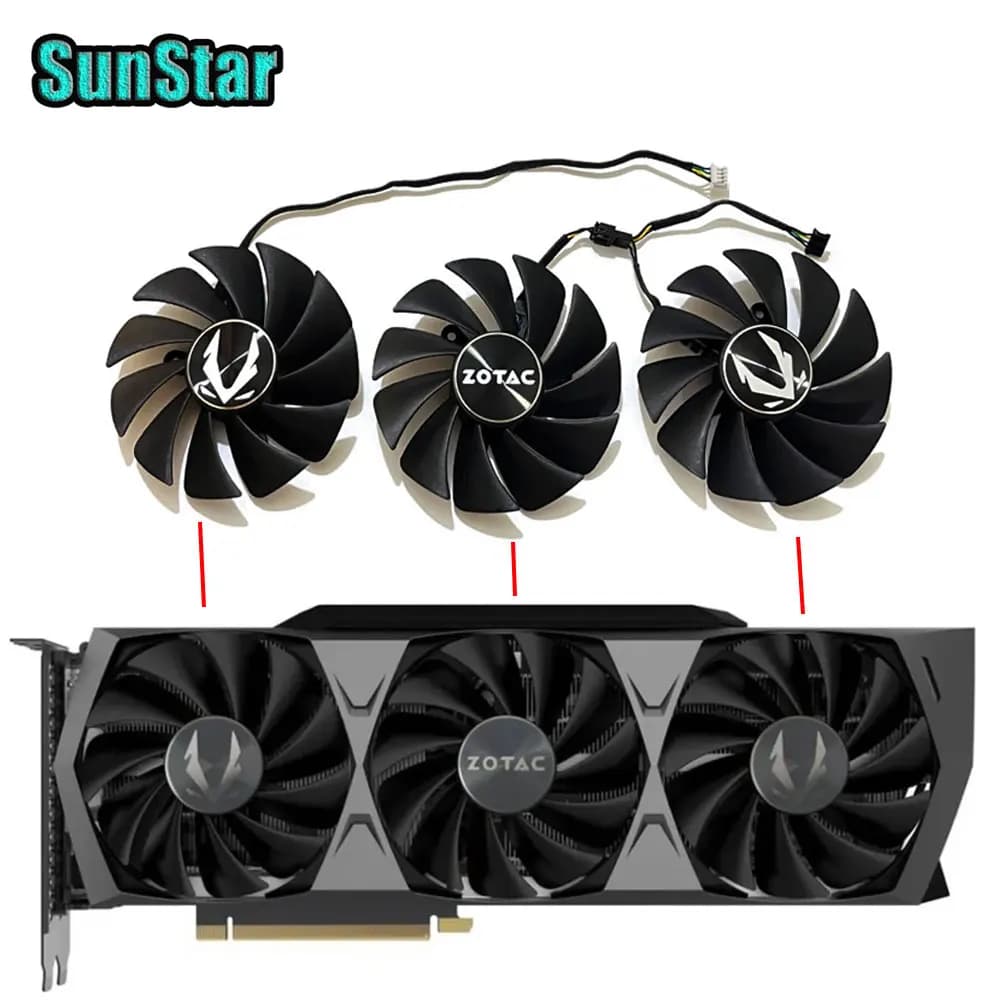 Nuova ventola di raffreddamento della scheda grafica 4PIN 87MM GA92S2U RTX 3080, per ZOTAC GeForce RTX 3070 Ti 3080 3090 Trinity OC raffreddamento della scheda video
