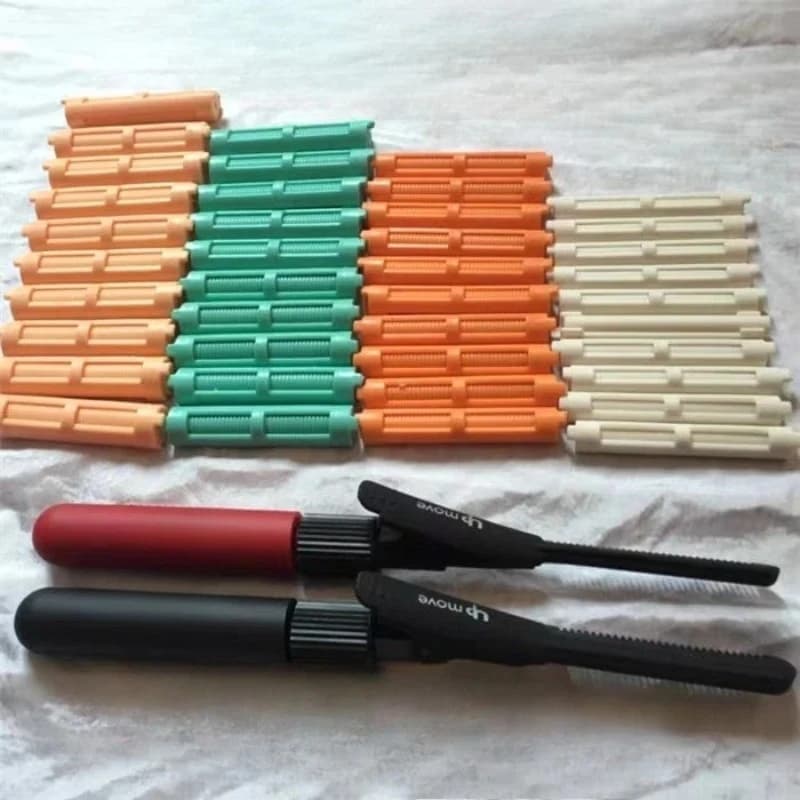 Korean Heatless Bigodin of hair and curlers Set of machines Curling rod Pull Core lazy curls Flexible rods Wave Formers Hair root Perm