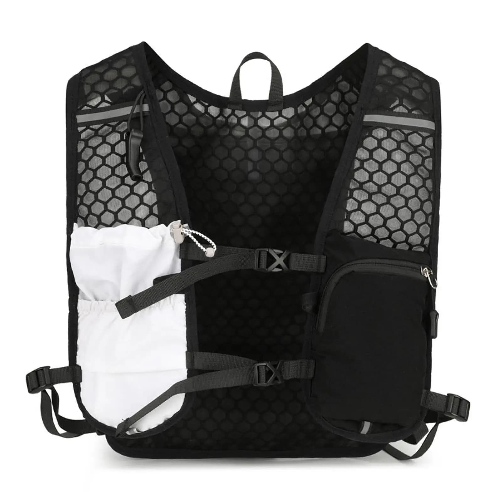 Gilet da Corsa per Uomo, Zaino Sportivo con Cinghie Riflettenti, Leggero e Comodo Zaino per Idratazione, Ideale per Escursionismo, Arrampicata e Jogging