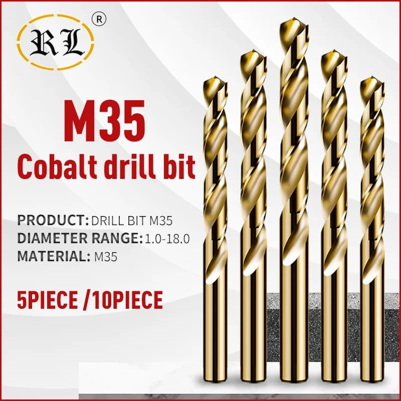 RL con punta elicoidale cobalto M35 punta completamente rettificata in acciaio inossidabile 3.2 4.2 nuovo materiale M42 alta durezza