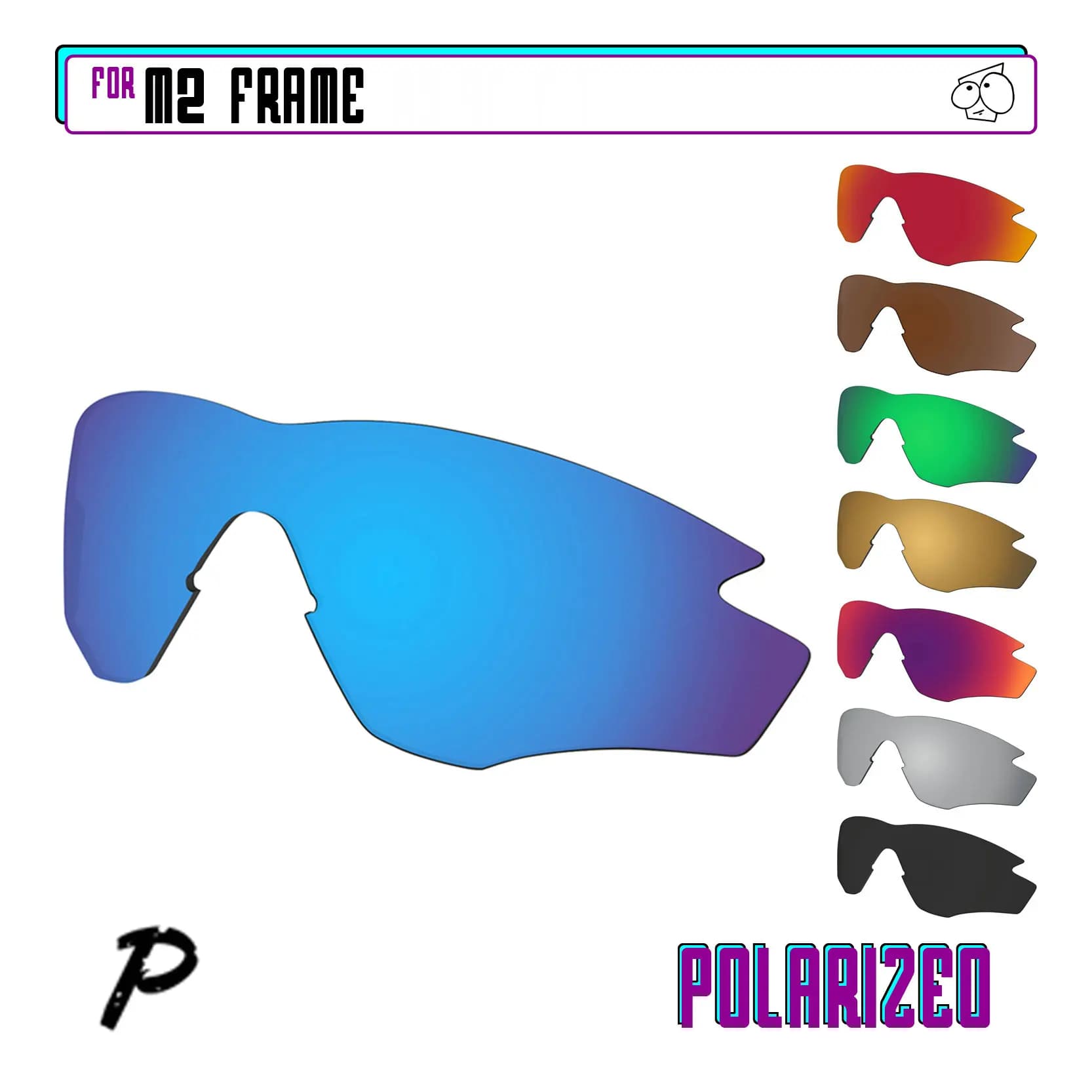 EZReplace Polarized spare lenses for - Oakley M2 Frame OO9212,M2 Frame XL OO9343 - 45mm Sunglasses - Multiple Options