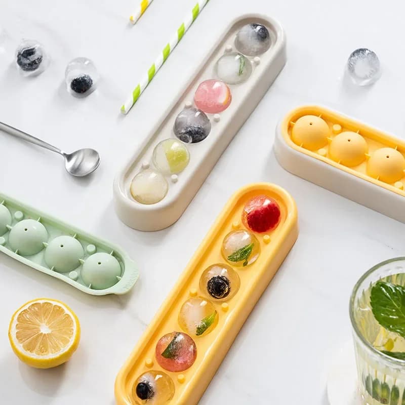 Vaschette in silicone per congelatore con 6 scomparti e coperchio, extra large, per conservazione di alimenti, salse, zuppe e ghiaccio.