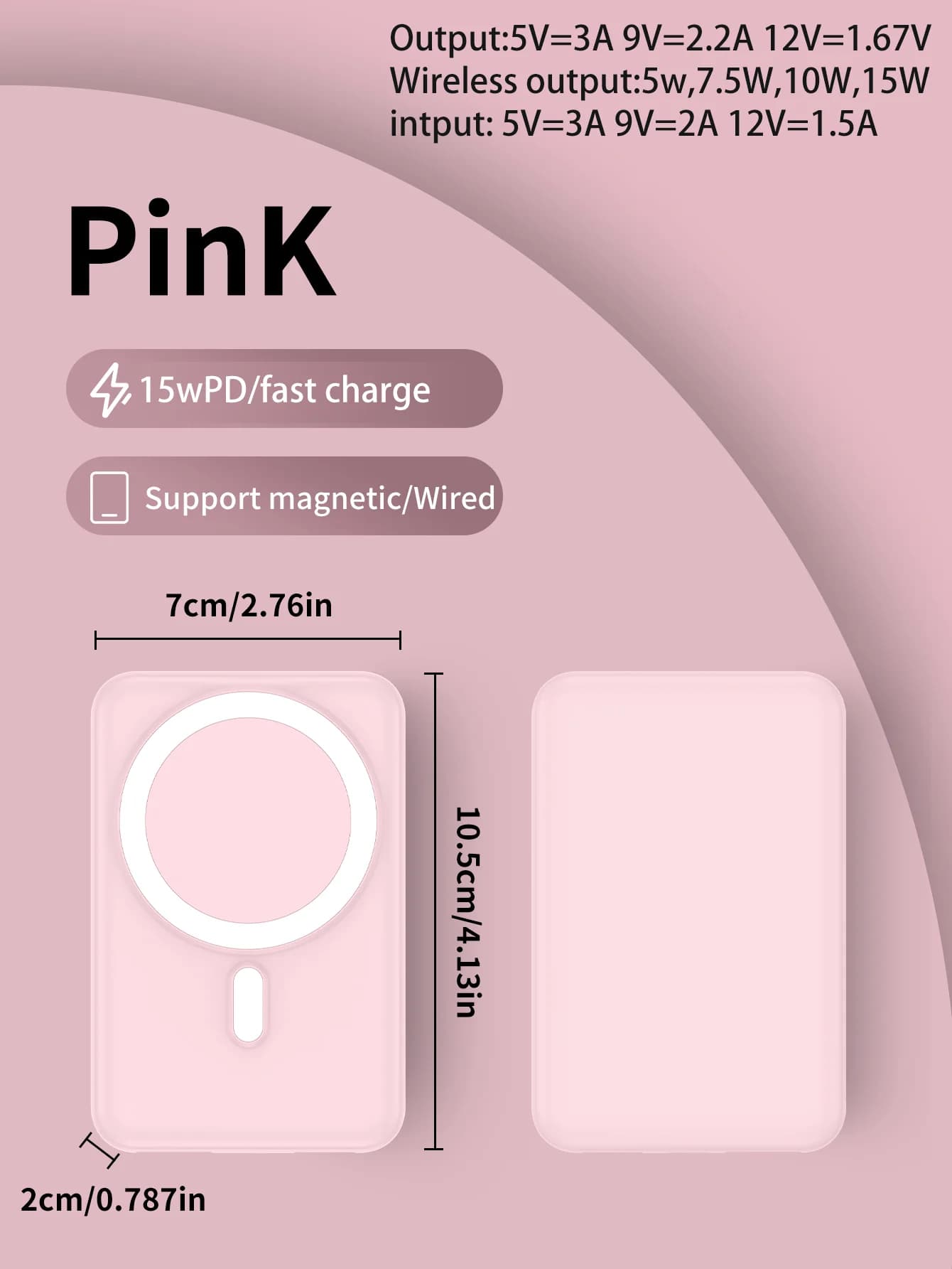 Magnetic Power Bank 10000mA