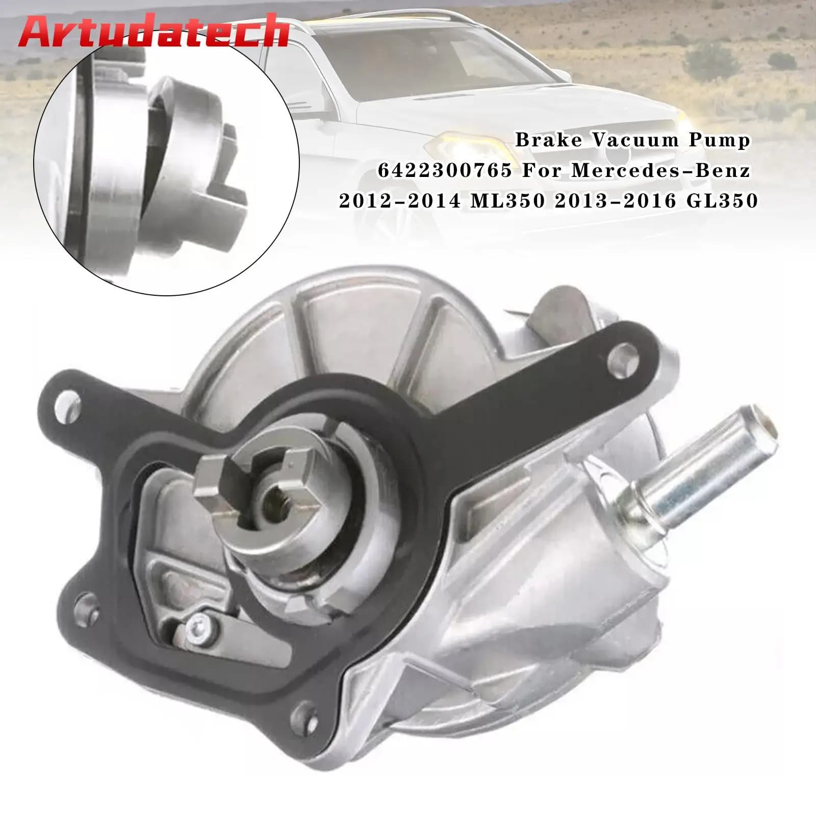 Pompa per vuoto freno Artudatech 6422300765 per Mercedes-Benz 2012 2013 2014 ML350 2013-2016 GL350 accessori auto