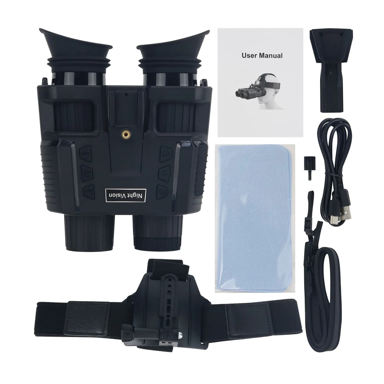 Binocolo per visione notturna NV8000 4K 3D Occhiali per visione notturna montati a infrarossi per caccia in campeggio