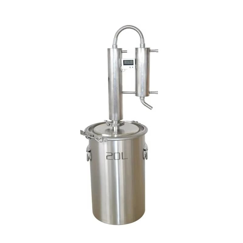 Distillatore di oli essenziali Macchina per rugiada pura Liquore Vino Attrezzatura per la produzione di frutta Acciaio inossidabile semiautomatico