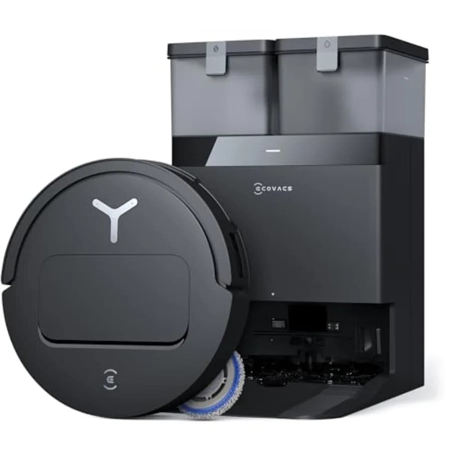 DEEBOT T50 PRO Omni Robot Vacuum and Mop, 3.19 Ultra-Slim, 15, 000Pa Suction, ZeroTangle 2.0, TruEdge Edge Cleaning, AIVI 3D Ob