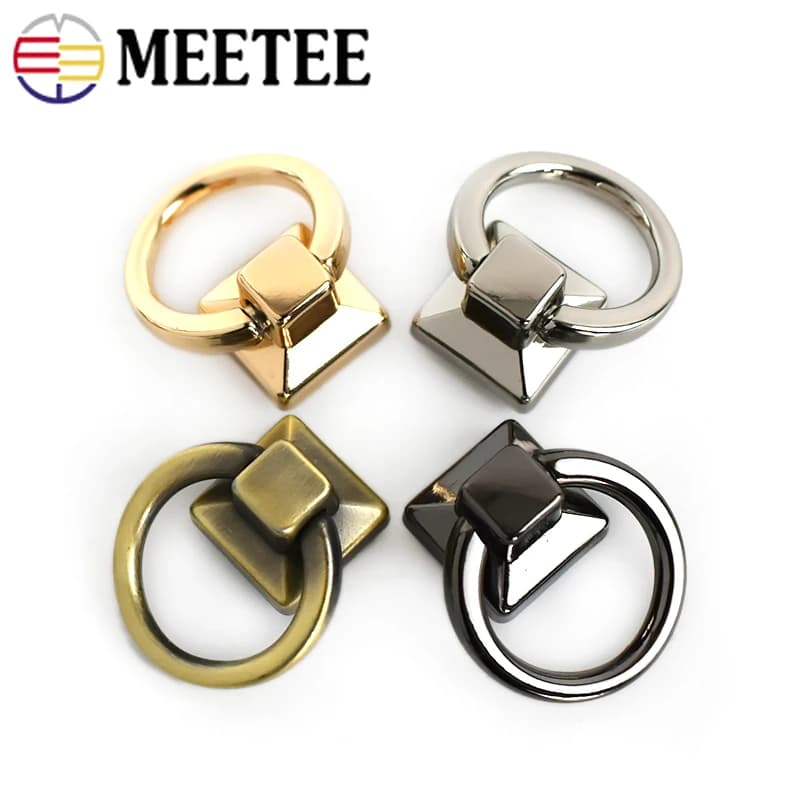 5/10 pezzi O Ring in metallo fibbie borsa clip laterale chiusura vite cinghia connettore gancio maniglia borsa cintura in pelle accessori hardware fai da te