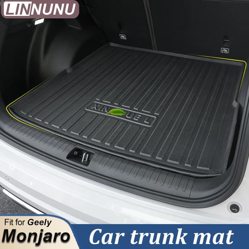 LINNUNU Tappetino per bagagliaio per auto per Kx11 GEELY Monjaro Manjaro 2025 2026 XingyueL All-Weather Nero TPO Impermeabile Cargo Liner Pad