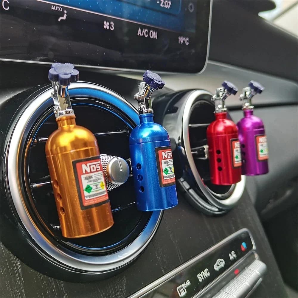 Turbo NOS Car Deodorant Model Smooth Grip Clip for Perfume Solid Perfume Auto Perfume Fragrance Odor Car Dashboard Decoration Ornament