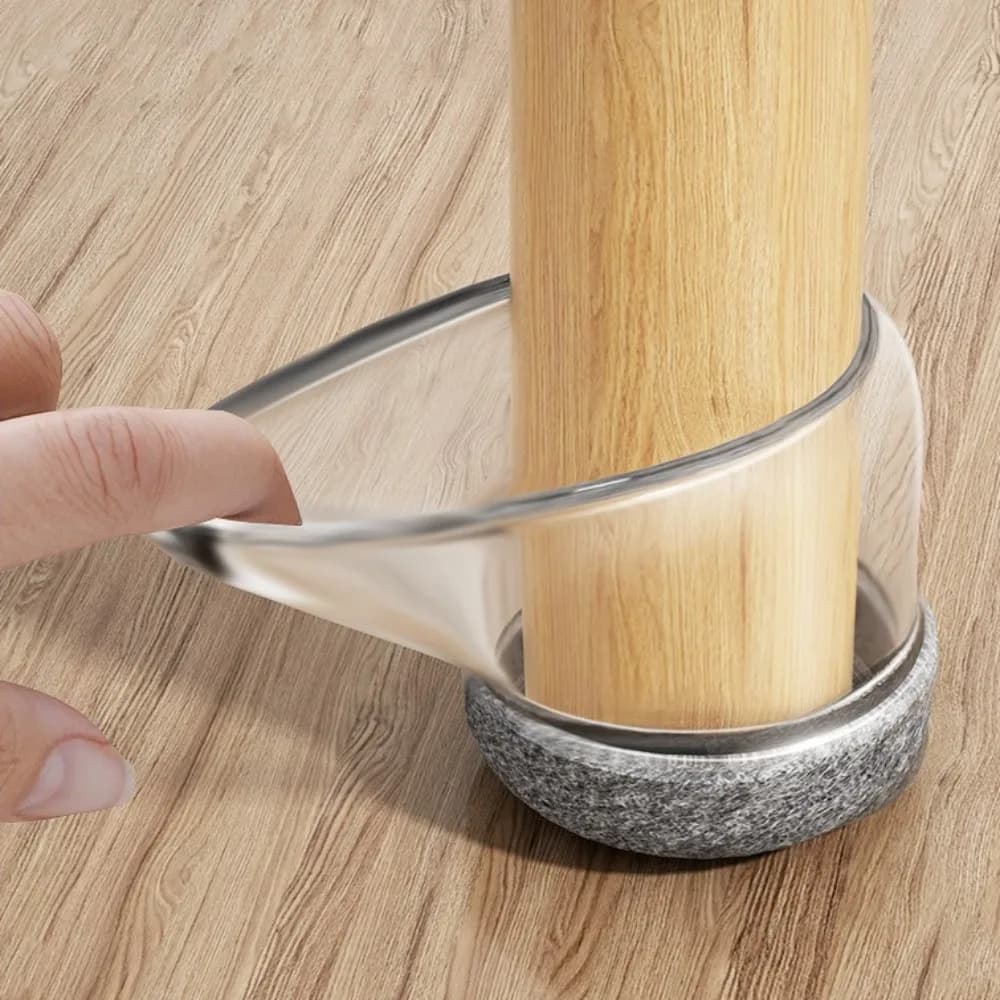 8 pezzi di protezione per le gambe della sedia in silicone, spessi, riducono il rumore, tappi per le gambe della sedia, fondo in feltro, piedini antiscivolo per mobili, tazze per la casa