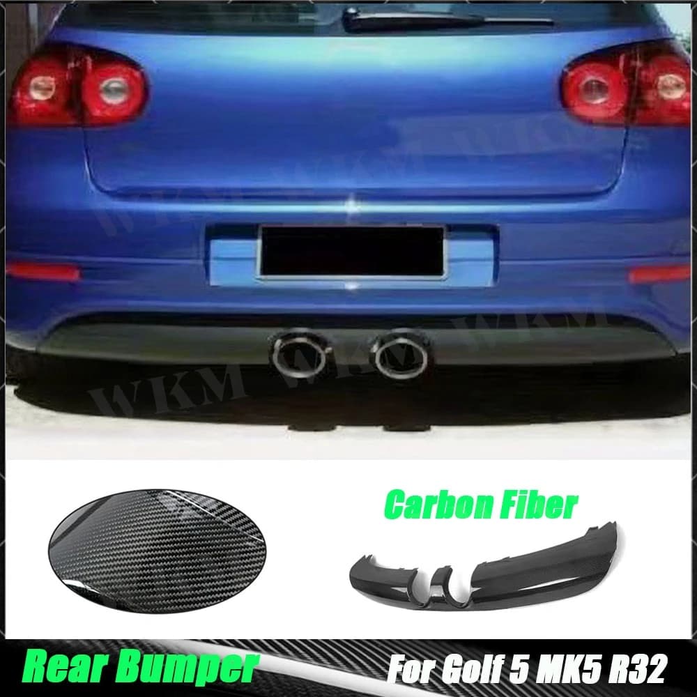 For Golf 5 MK5 R32 2005-2009 Car Styling Rear Bumper Lip Spoiler Diffuser Bodykits High Quality Rear Lip Protector Accessories