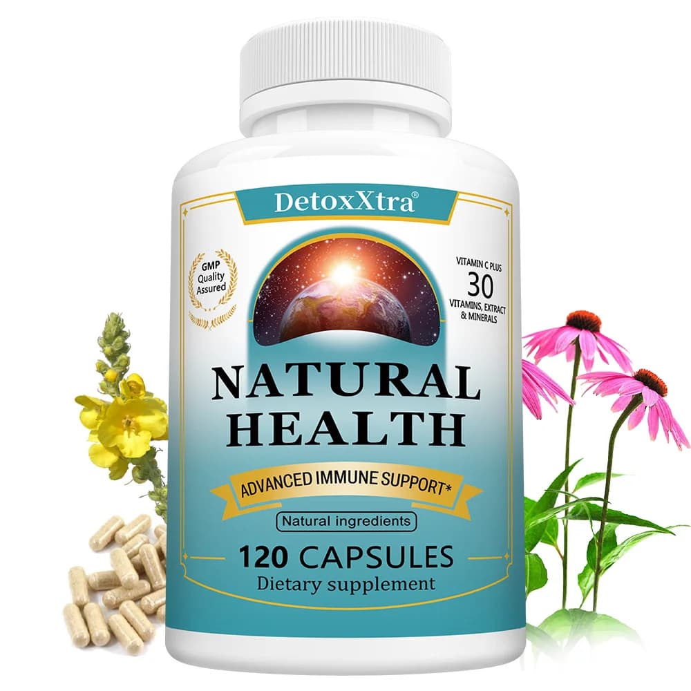 Integratore per il Supporto Immunitario in Capsule con Sambuco, Aglio, Echinacea, Vitamina C e Zinco, Extra Forte, Potenti Antiossidanti