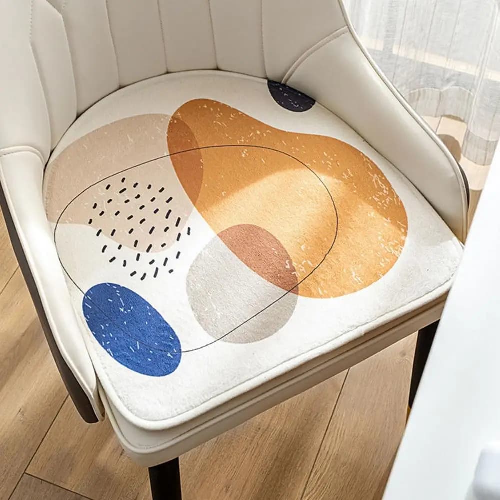 Nordic Style Memory Foam Chair Cushion U-Shaped Non-slip Chair Pad Dining Chair Cushion Decoration Seat Pad Office Home Seat Mat