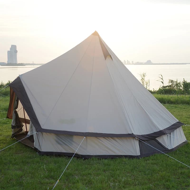 420D Oxford Glamp 3M 4M 5M 6M 10M Evento Tela di lusso Cotone Glamping Campeggio Piramide indiana Campana Tende Yurta