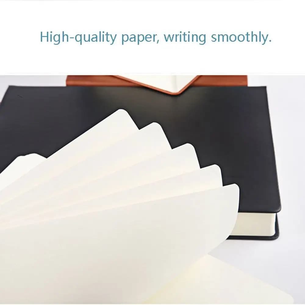 A4/A5/A6 Sketchbook 330 Sheets Super Thick Writing Blank Notepad PU Leather Soft Cover Blank Inner Pages Journal Diary Notebook
