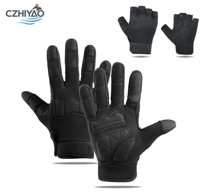 CZHIYAO Men's tactical gloves with rigid shell and touch screen on the palm suitable for hunting and hiking of paintball guns in motion