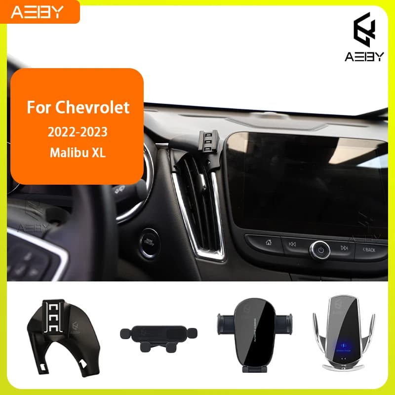 Support for Chevrolet Malibu XL 2022-2023, Special Fixed Base with Wireless Charging for Interior Cars