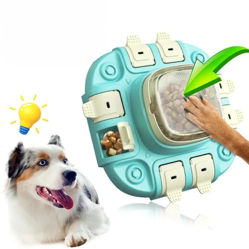 Ciotola per Cani con Dispenser di Cibo Nascosto, Giocattolo Educativo per Alimentazione Lenta