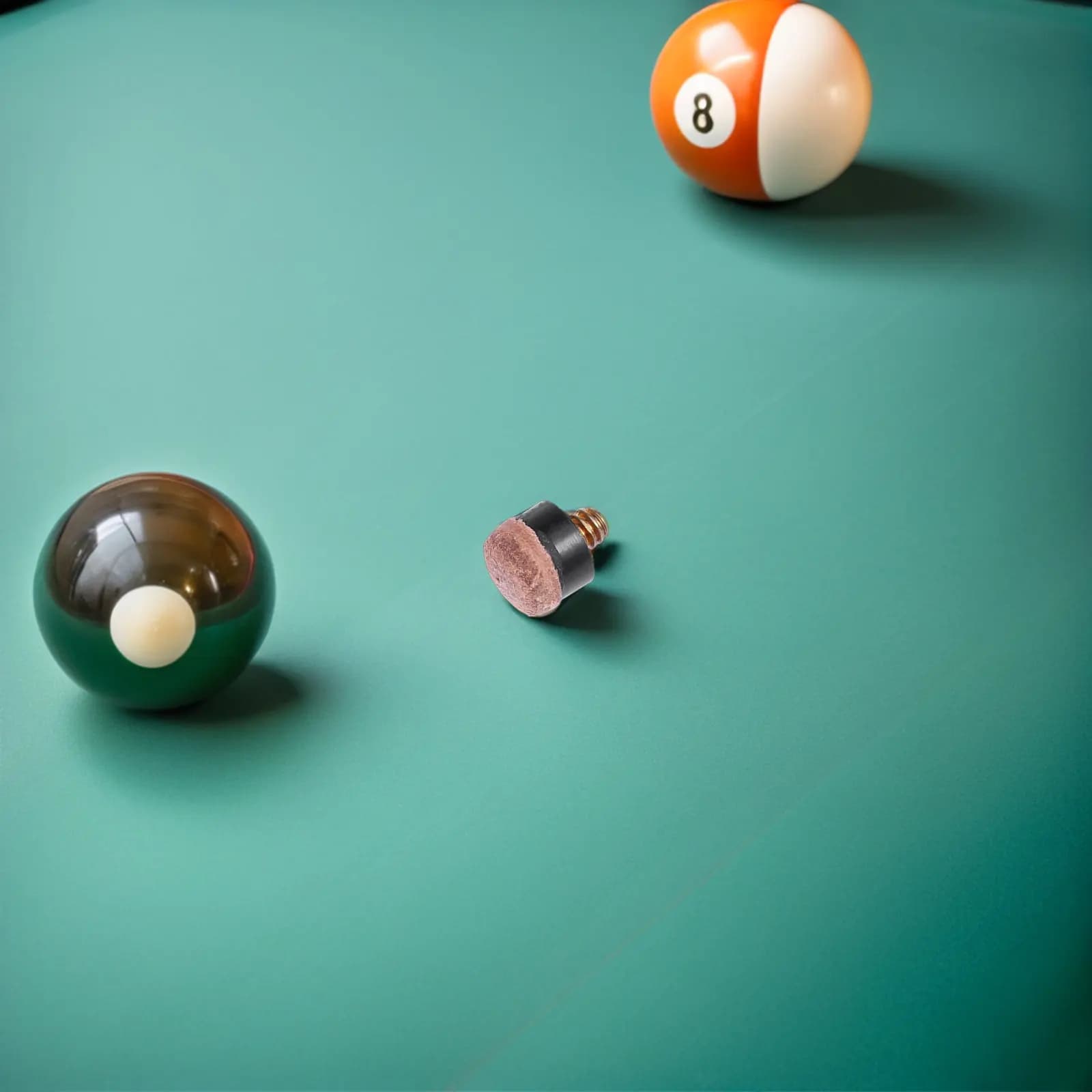 20 Pezzi Punte per Stecca da Biliardo a Vite in Materiale Sintetico Duro, Ricambi per Stecche da Snooker, Kit di Sostituzione Punte per Biliardo
