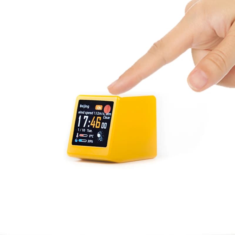 Stazione meteorologica Smart Touch Desktop WiFi Sveglia analogica digitale Piccolo album Cornice per foto Regalo gadget multifunzione