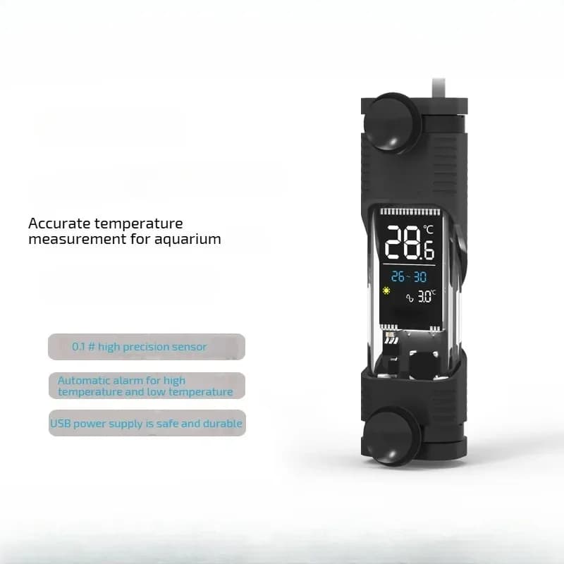 Termometro per acqua per acquario ad alta precisione Display digitale elettronico Acquario LCD ad alta definizione con termometro