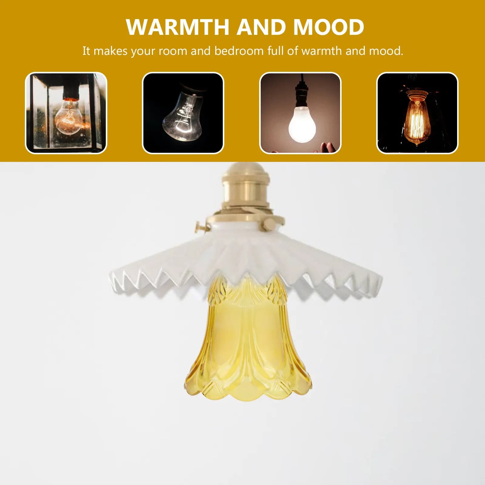 High Quality Glass Lamp Shade Natural Diffused Lighting Fixture Cover for Chandelier Table Lamp Ceiling Light Decorative Light
