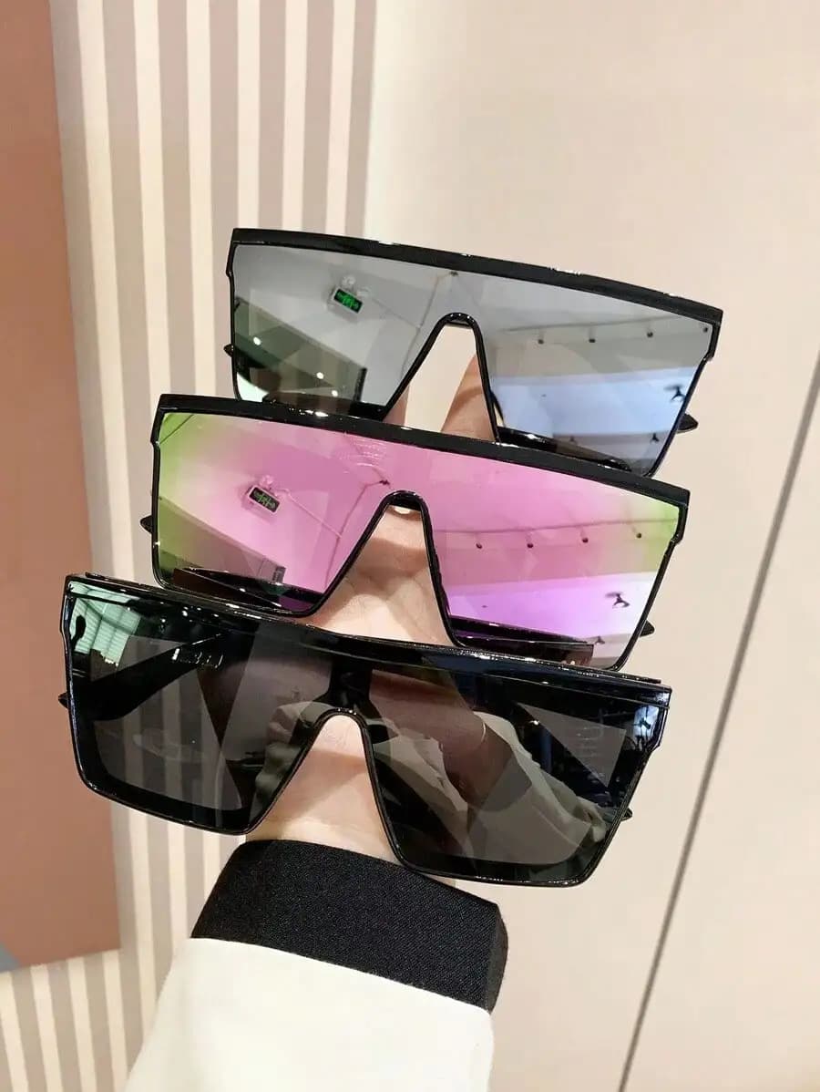 3 pezzi di moda unisex in plastica monopezzo di forma quadrata