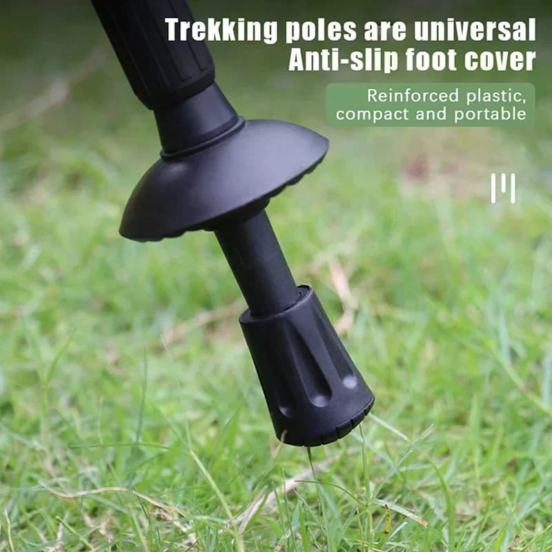 Pack of 10/20 protective caps for trekking poles, anti-slip tips for walking sticks, ideal for hiking and climbing