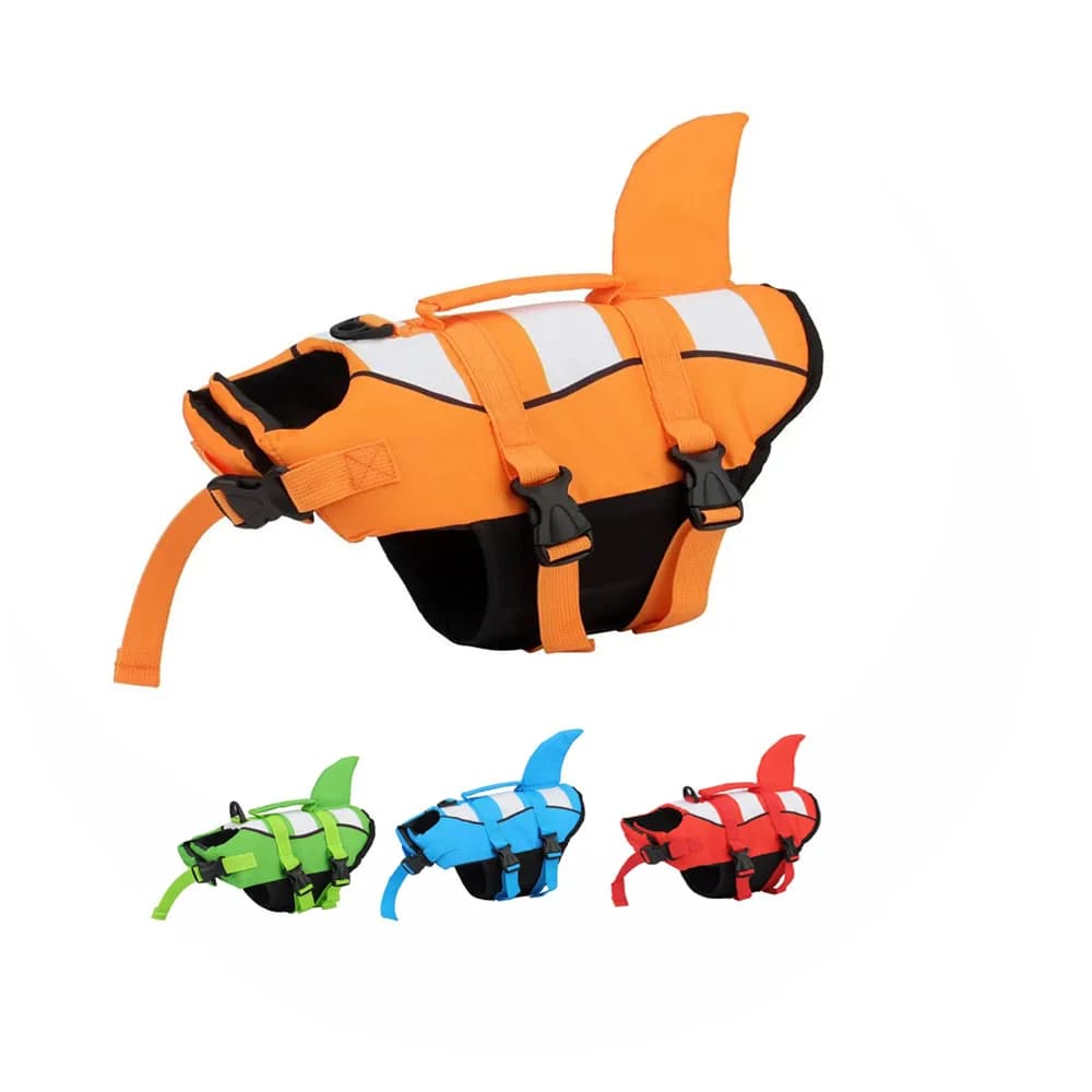 Giubbotto di salvataggio per cani gilet da nuoto per cani giubbotto di salvataggio per animali domestici maniglia di salvataggio per il nuoto canottaggio Ripstop Pet Safety Life presserver Clothes
