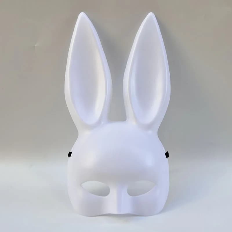 Rabbit Costume Accessory Multi-Color Bunny Face Mask Party Mask Adjustable Halloween Rabbit Mask For Birthday Photoshoot