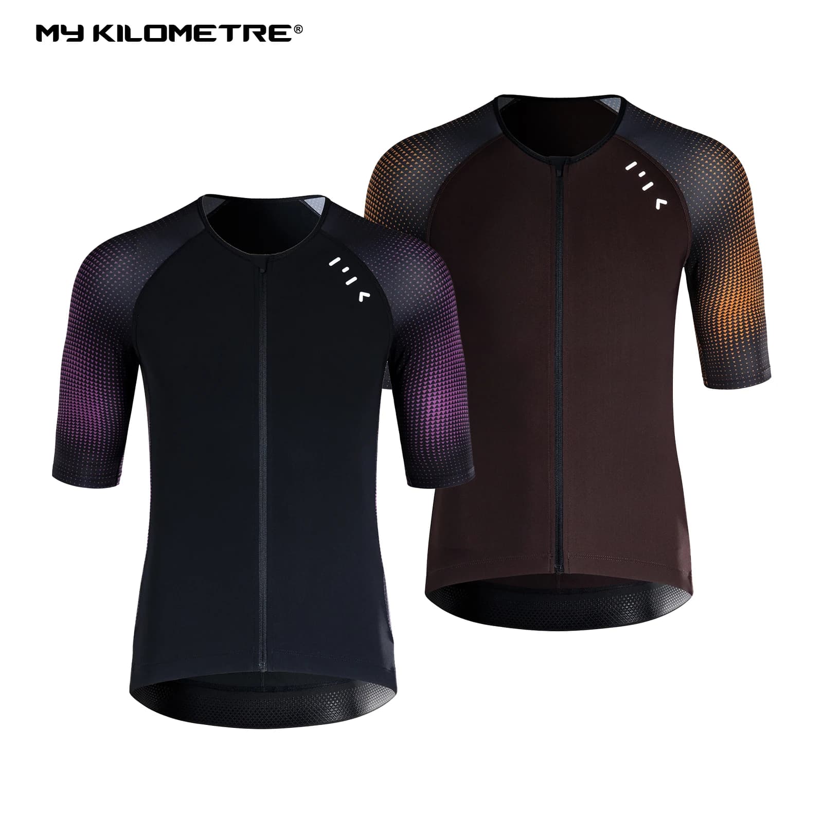 Men's Short Sleeve Cycling Knit for Triathlon, Quick Drying Light Cycling Knit, Cycling Running Knit for Cycling and Swimming MY KILOMETRE