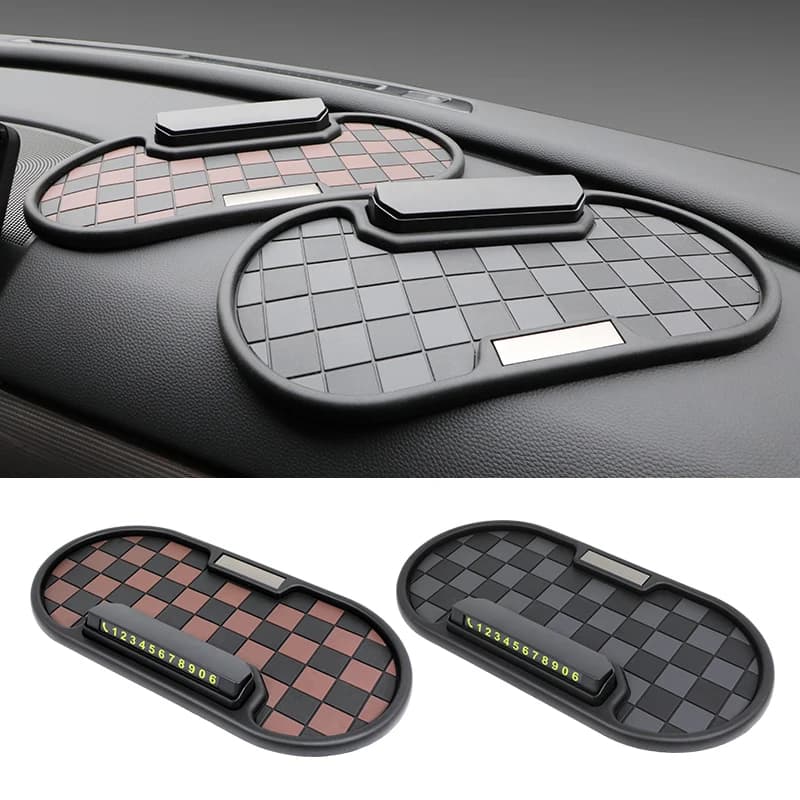 Car Non-slip Car Mat PVC Hanging Non-slip Bearings Heat Resistant Car Dashboard Sunglasses Holder for Phone Interior styling cars