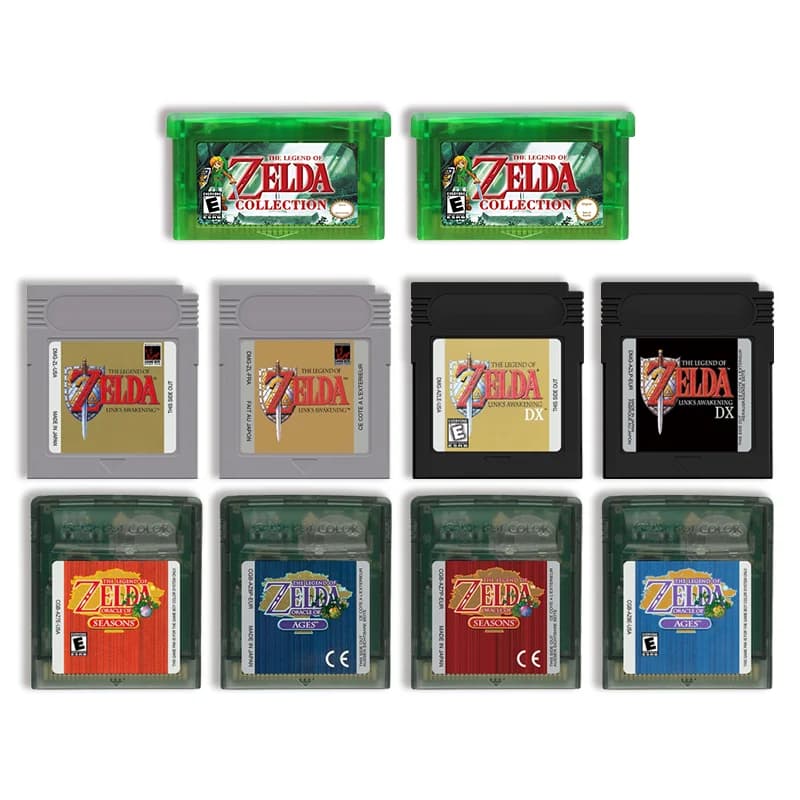 Cartuccia di Gioco con Salvataggio Dati per Console Video Game, Serie Zelda: Link's Awakening, Oracle of Ages, Seasons, Alta Qualità per GBC