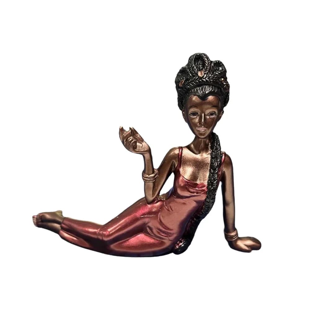Porta Incenso Artigianale in Resina, Elegante Statua Profumata, Ornamento Moderno, Figurina Astratta Femminile, Bruciatore di Incenso con Ripiani