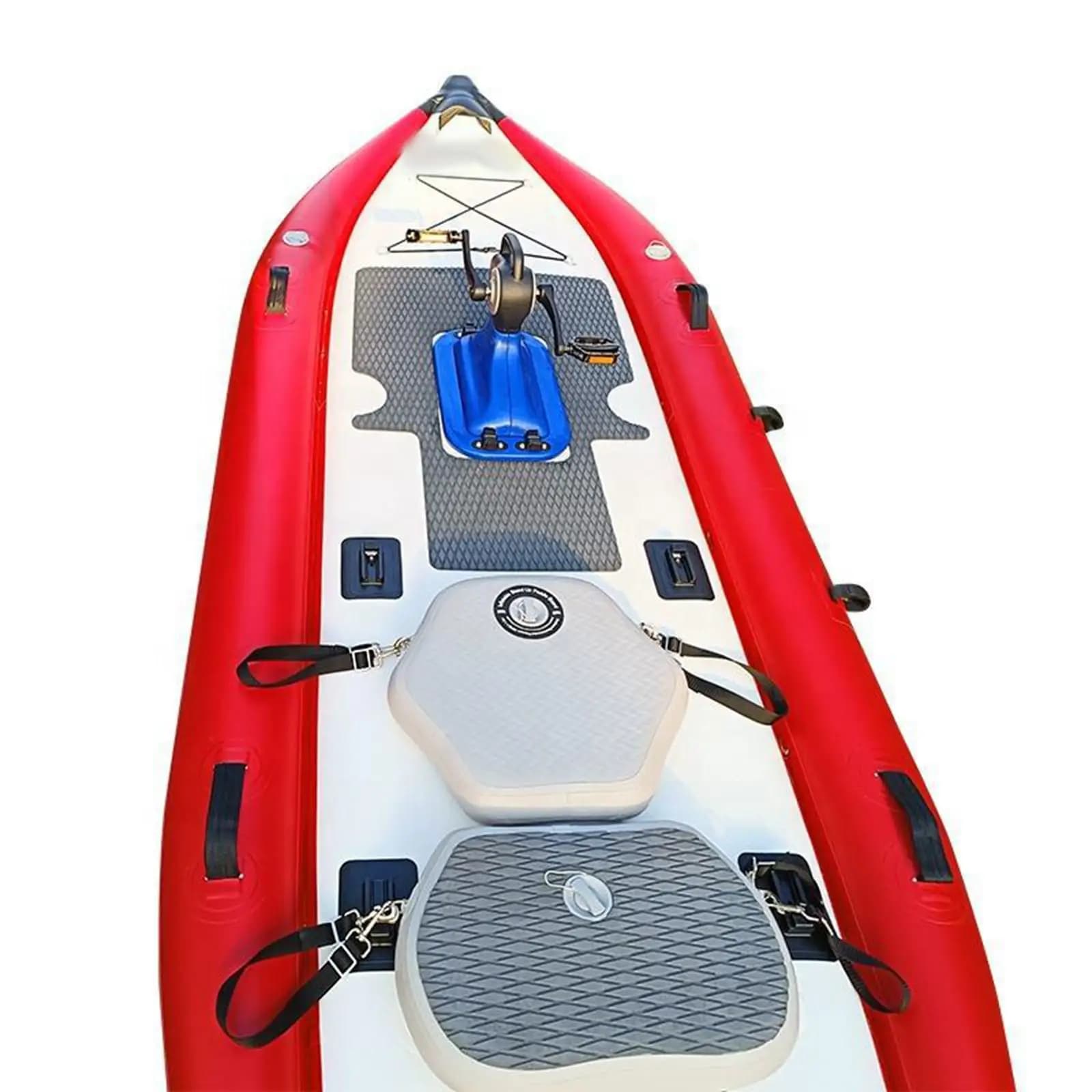 Sedile Premium per Kayak, Sedia Gonfiabile in PVC con Supporto per la Schiena, Accessorio per Paddle Board, Canoa e Sport Acquatici
